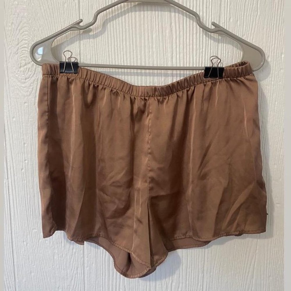 Bronze Silky Lounge Shorts